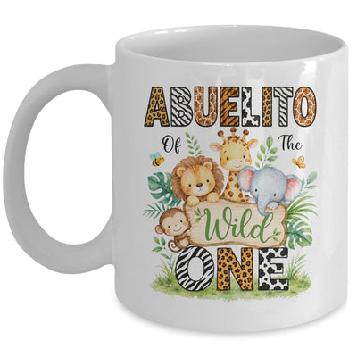 Abuelito Of The Wild One First Birthday Boy Jungle Safari Mug | siriusteestore