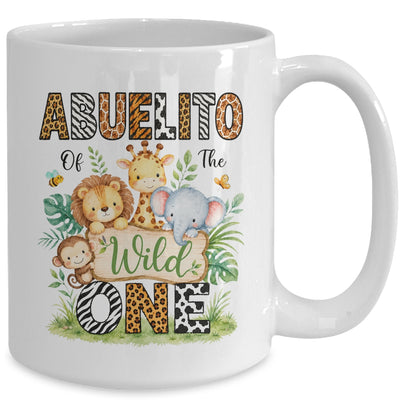 Abuelito Of The Wild One First Birthday Boy Jungle Safari Mug | siriusteestore