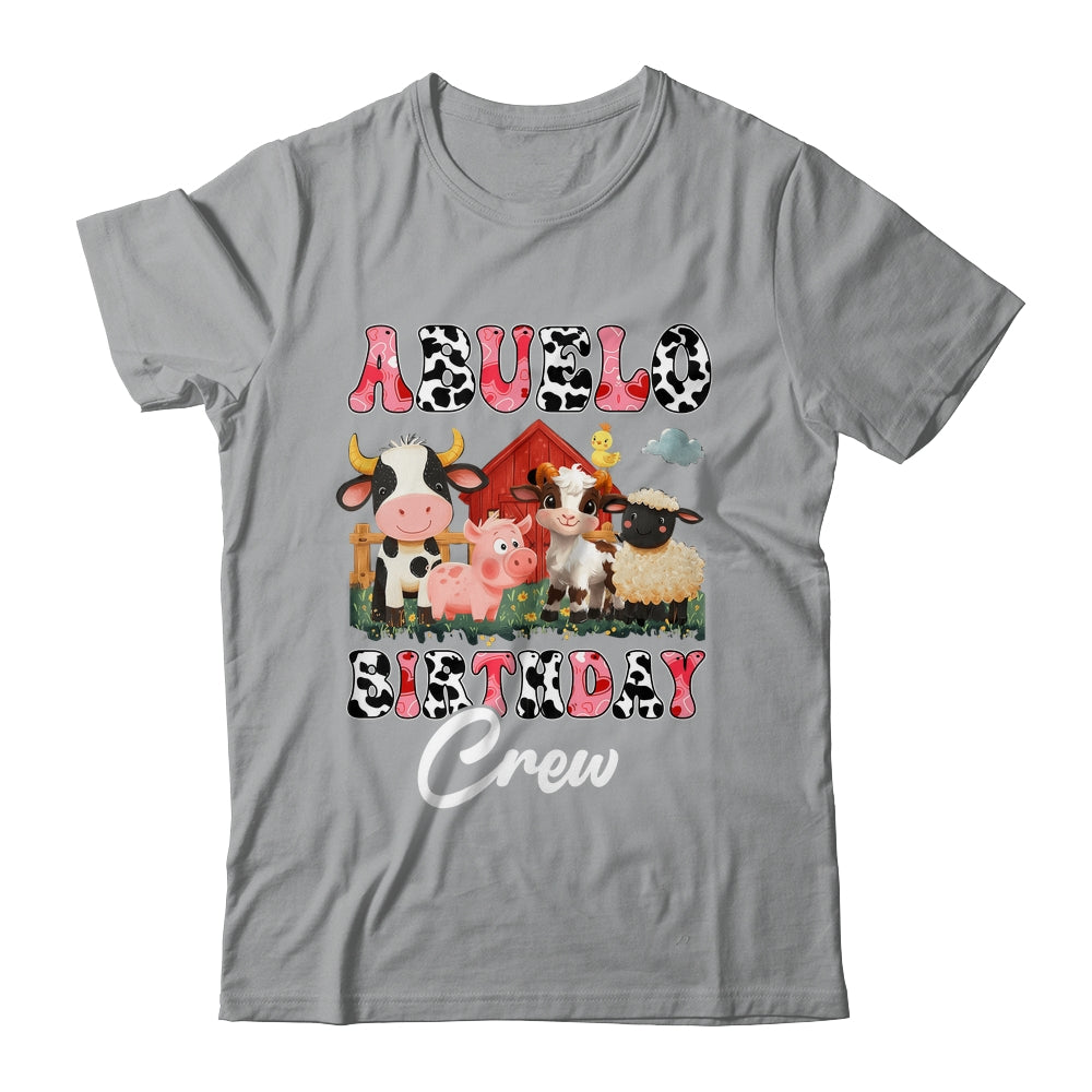 Abuelo Birthday Crew Farm Cow Birthday Boy Girl Family Shirt & Hoodie | siriusteestore