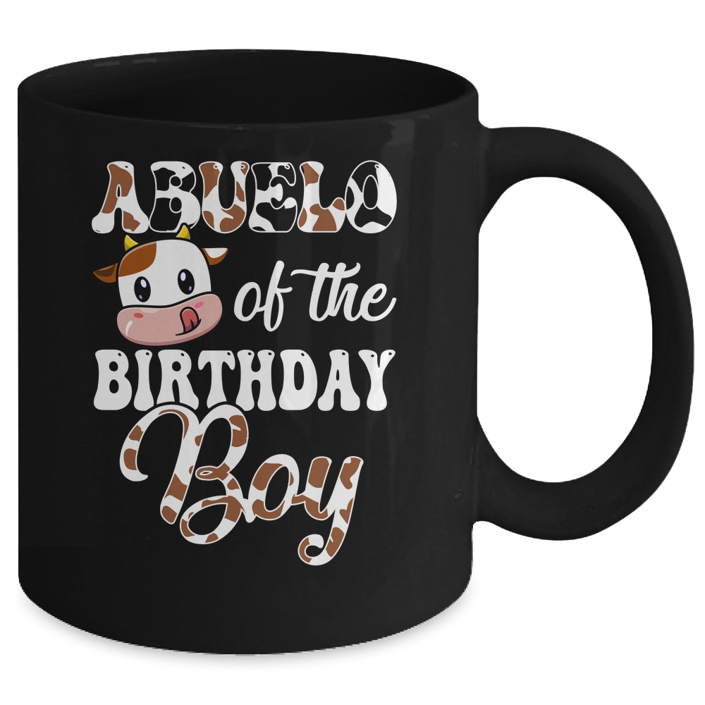 Abuelo Of The Birthday Boy Cow Farm 1st Birthday Boy Mug | siriusteestore