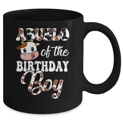Abuelo Of The Birthday Boy Cow Farm 1st Birthday Boy Mug | siriusteestore
