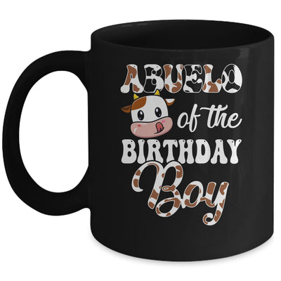 Abuelo Of The Birthday Boy Cow Farm 1st Birthday Boy Mug | siriusteestore
