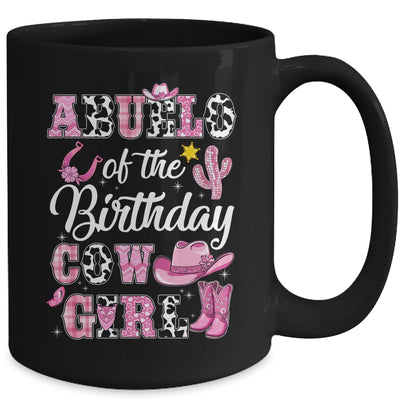 Abuelo Of The Birthday Cow Girl Western Cowgirl 1st Birthday Mug | siriusteestore