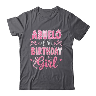 Abuelo Of The Birthday Girl Matching Pink Coquette Bow Shirt & Hoodie | siriusteestore