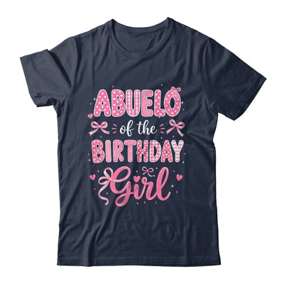 Abuelo Of The Birthday Girl Matching Pink Coquette Bow Shirt & Hoodie | siriusteestore