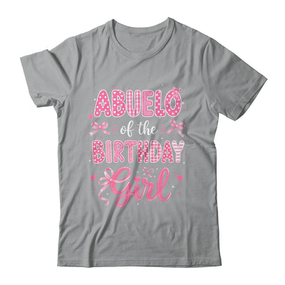 Abuelo Of The Birthday Girl Matching Pink Coquette Bow Shirt & Hoodie | siriusteestore