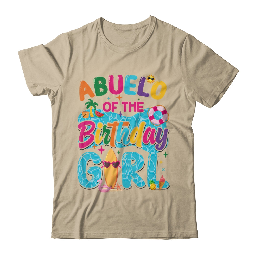 Abuelo Of The Birthday Girl Pool Party Beach Family Matching Shirt & Hoodie | siriusteestore