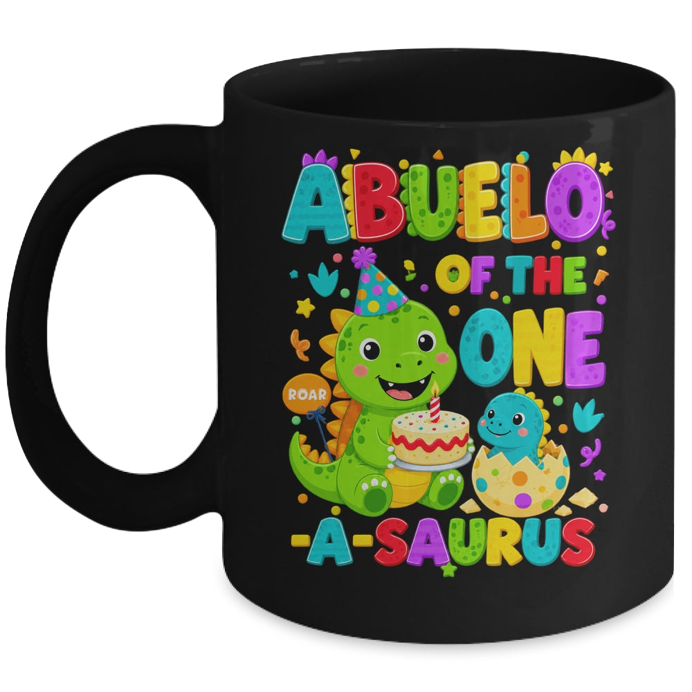 Abuelo Of The One-A-Saurus 1St Birthday Boy T-Rex Dinosaur Mug | siriusteestore