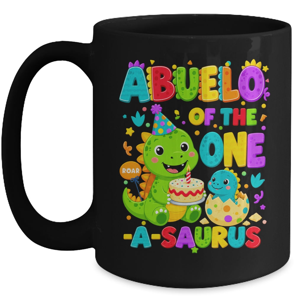 Abuelo Of The One-A-Saurus 1St Birthday Boy T-Rex Dinosaur Mug | siriusteestore