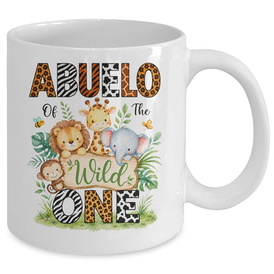 Abuelo Of The Wild One First Birthday Boy Jungle Safari Mug | siriusteestore