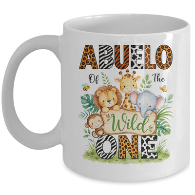 Abuelo Of The Wild One First Birthday Boy Jungle Safari Mug | siriusteestore