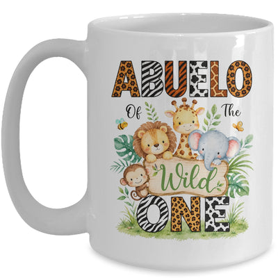 Abuelo Of The Wild One First Birthday Boy Jungle Safari Mug | siriusteestore