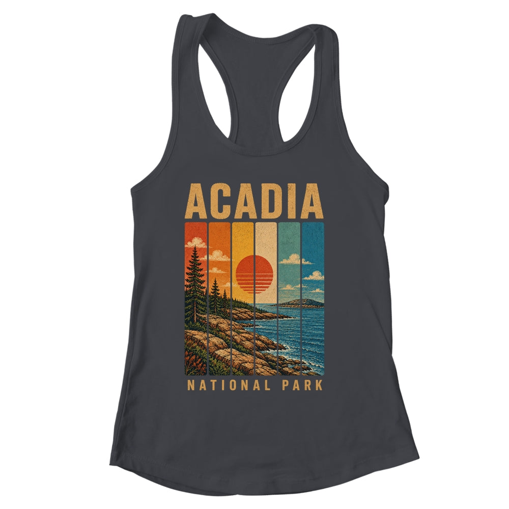 Acadia National Park Maine USA Outdoor Vintage Hiking Shirt & Tank Top | siriusteestore