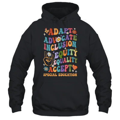 Accept Adapt Advocate Inclusion Equity Equality Teacher Shirt & Hoodie | siriusteestore