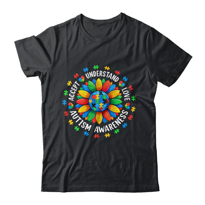 Accept Understand Sunflower Men Women Kids Autism Awareness Shirt & Hoodie | siriusteestore
