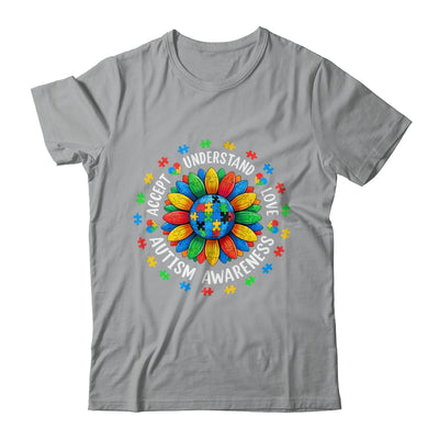 Accept Understand Sunflower Men Women Kids Autism Awareness Shirt & Hoodie | siriusteestore