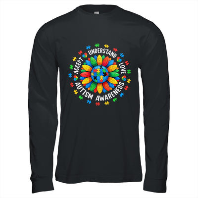 Accept Understand Sunflower Men Women Kids Autism Awareness Shirt & Hoodie | siriusteestore