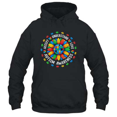 Accept Understand Sunflower Men Women Kids Autism Awareness Shirt & Hoodie | siriusteestore