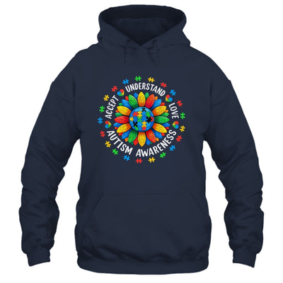 Accept Understand Sunflower Men Women Kids Autism Awareness Shirt & Hoodie | siriusteestore