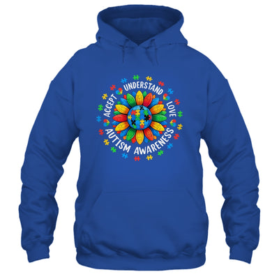 Accept Understand Sunflower Men Women Kids Autism Awareness Shirt & Hoodie | siriusteestore