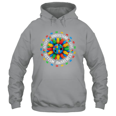 Accept Understand Sunflower Men Women Kids Autism Awareness Shirt & Hoodie | siriusteestore