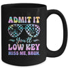Admit It You'll Low Key Miss Me Bruh Tie Dye Beach Teacher Mug | siriusteestore