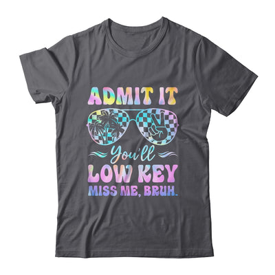 Admit It You'll Low Key Miss Me Bruh Tie Dye Beach Teacher Shirt & Tank Top | siriusteestore
