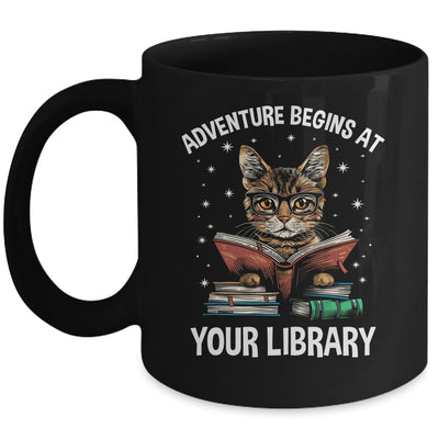 Adventure Begins At Your Library Summer Reading 2024 Cat Mug | siriusteestore
