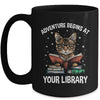Adventure Begins At Your Library Summer Reading 2024 Cat Mug | siriusteestore