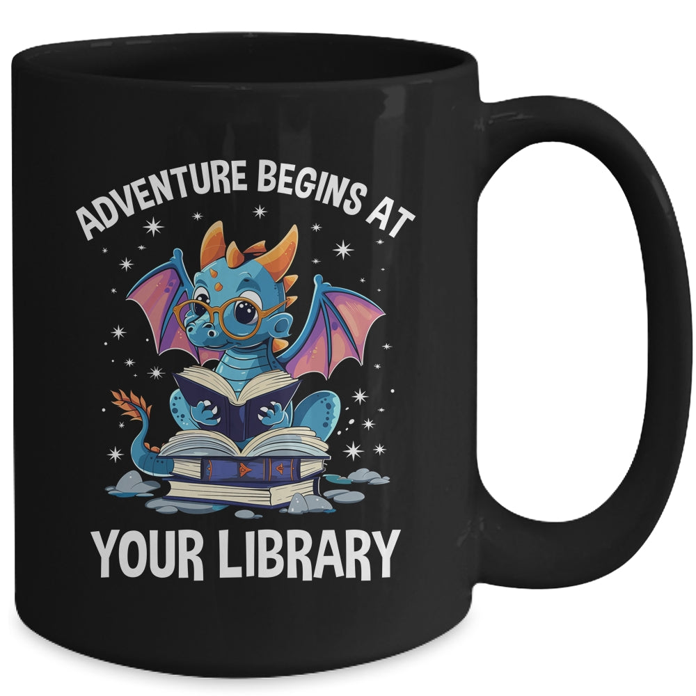 Adventure Begins At Your Library Summer Reading 2024 Dragon Mug | siriusteestore