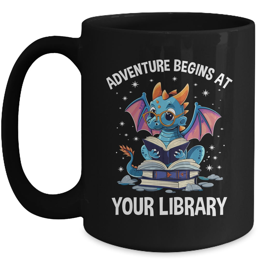 Adventure Begins At Your Library Summer Reading 2024 Dragon Mug | siriusteestore