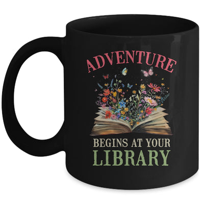 Adventure Begins At Your Library Summer Reading 2024 Flowers Mug | siriusteestore