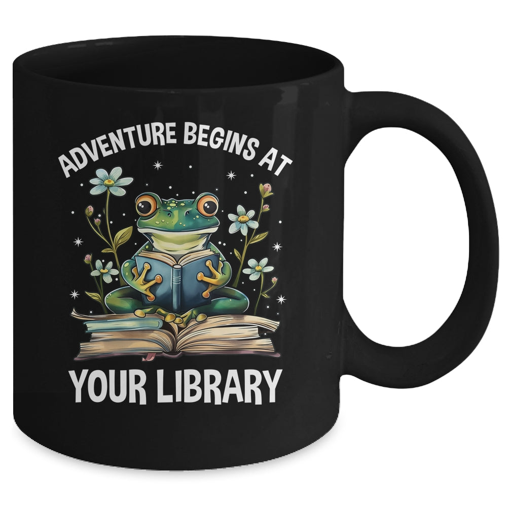 Adventure Begins At Your Library Summer Reading 2024 Frog Mug | siriusteestore