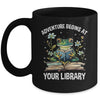 Adventure Begins At Your Library Summer Reading 2024 Frog Mug | siriusteestore