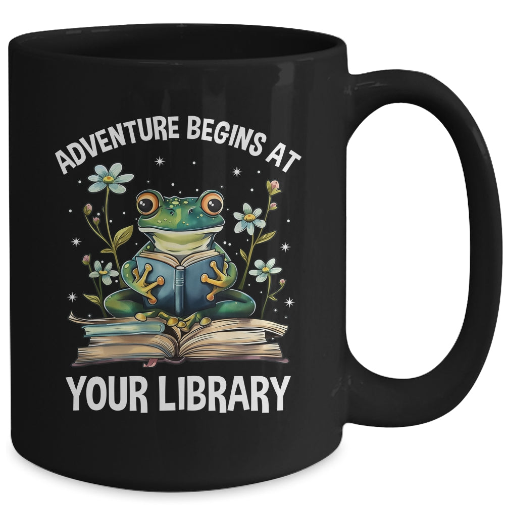 Adventure Begins At Your Library Summer Reading 2024 Frog Mug | siriusteestore
