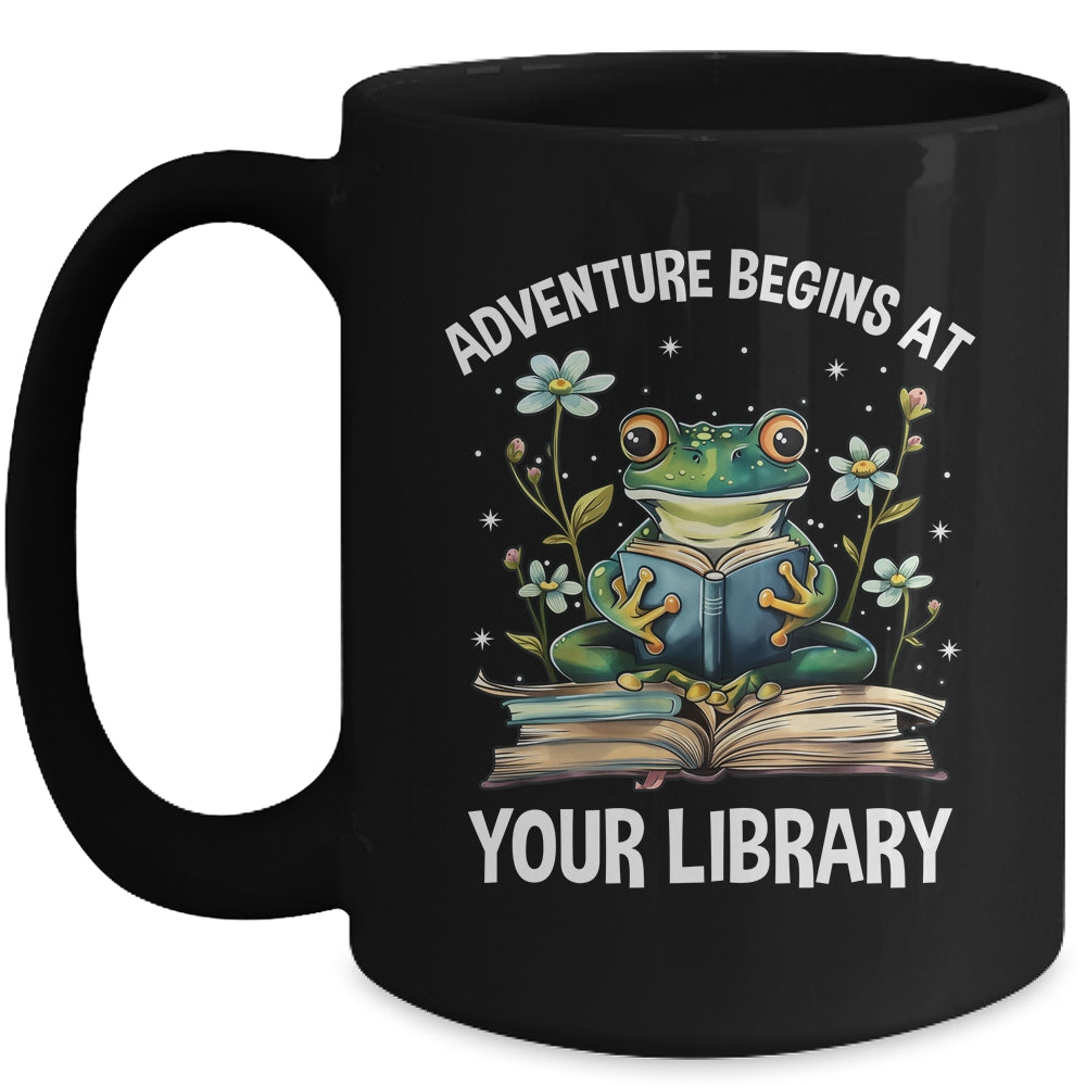 Adventure Begins At Your Library Summer Reading 2024 Frog Mug | siriusteestore