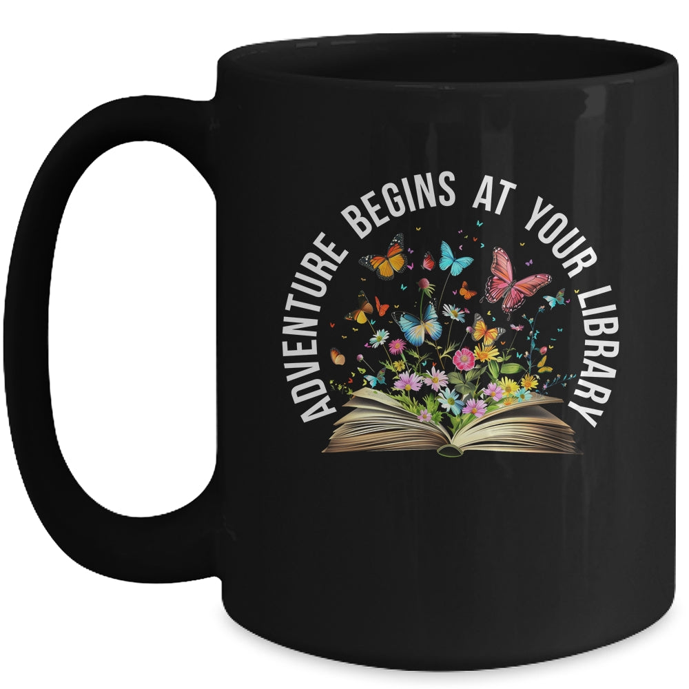 Adventure Begins At Your Library Summer Reading 2024 Mug | siriusteestore