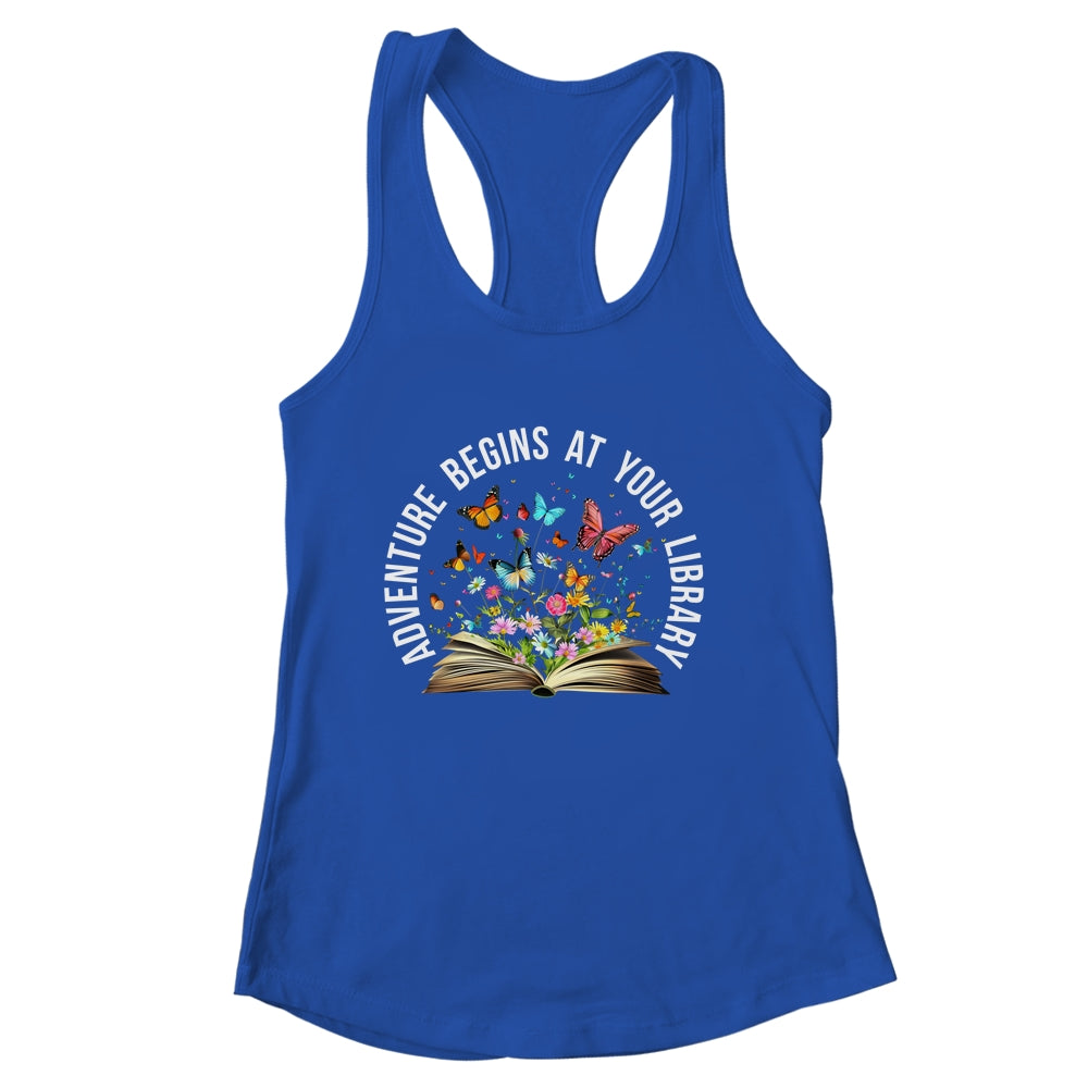 Adventure Begins At Your Library Summer Reading 2024 Shirt & Tank Top | siriusteestore
