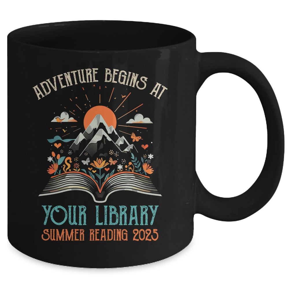 Adventure Begins At Your Library Summer Reading 2025 Vintage Mug | siriusteestore