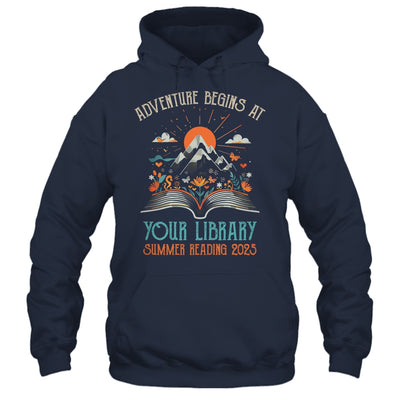 Adventure Begins At Your Library Summer Reading 2025 Vintage Shirt & Tank Top | siriusteestore