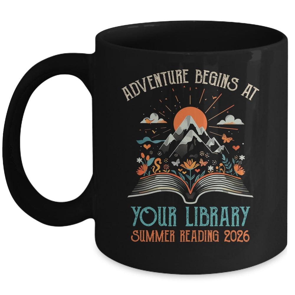 Adventure Begins At Your Library Summer Reading 2026 Vintage Mug | siriusteestore