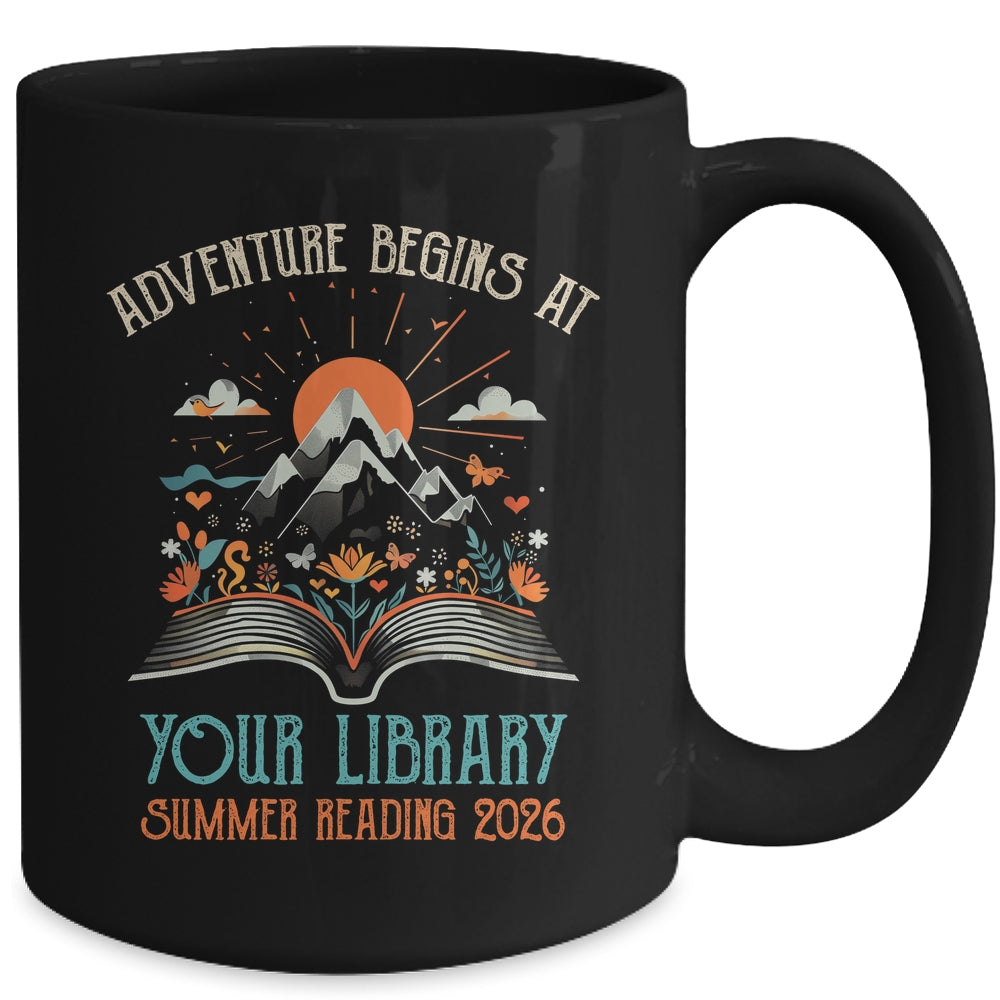 Adventure Begins At Your Library Summer Reading 2026 Vintage Mug | siriusteestore