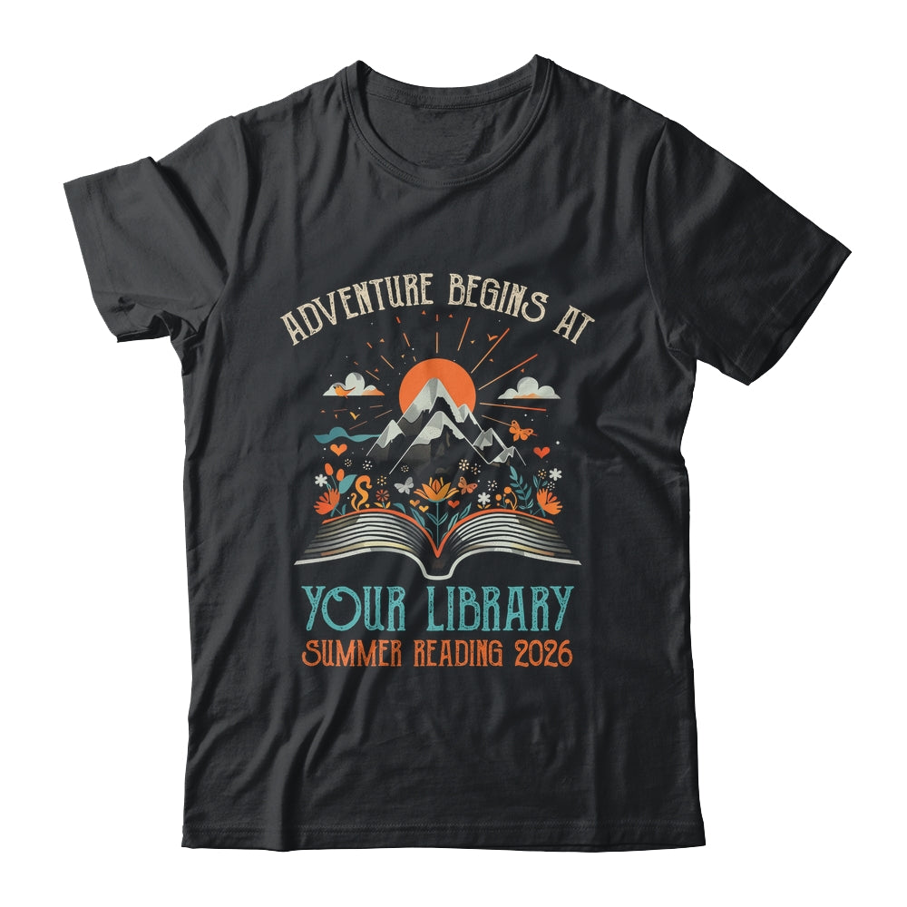 Adventure Begins At Your Library Summer Reading 2026 Vintage Shirt & Hoodie | siriusteestore