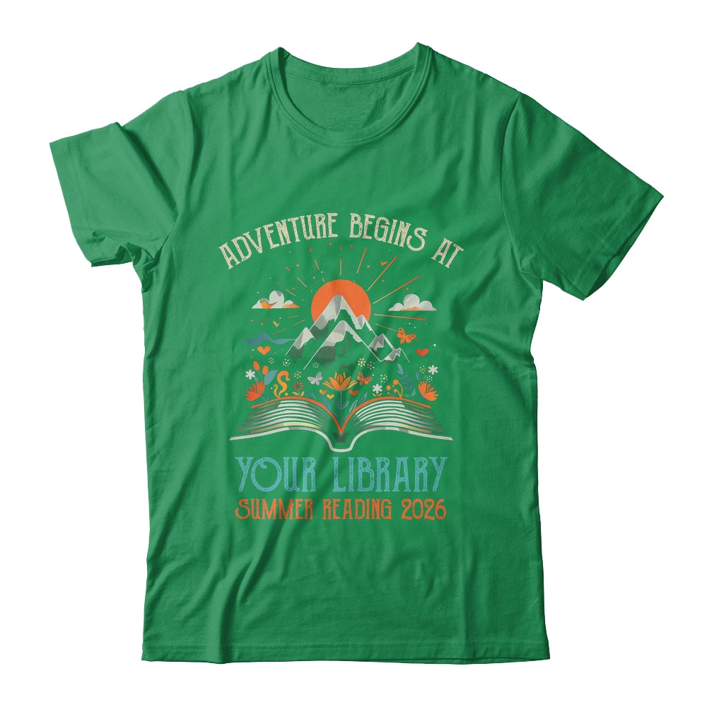 Adventure Begins At Your Library Summer Reading 2026 Vintage Shirt & Hoodie | siriusteestore