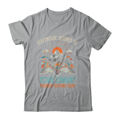 Adventure Begins At Your Library Summer Reading 2026 Vintage Shirt & Hoodie | siriusteestore