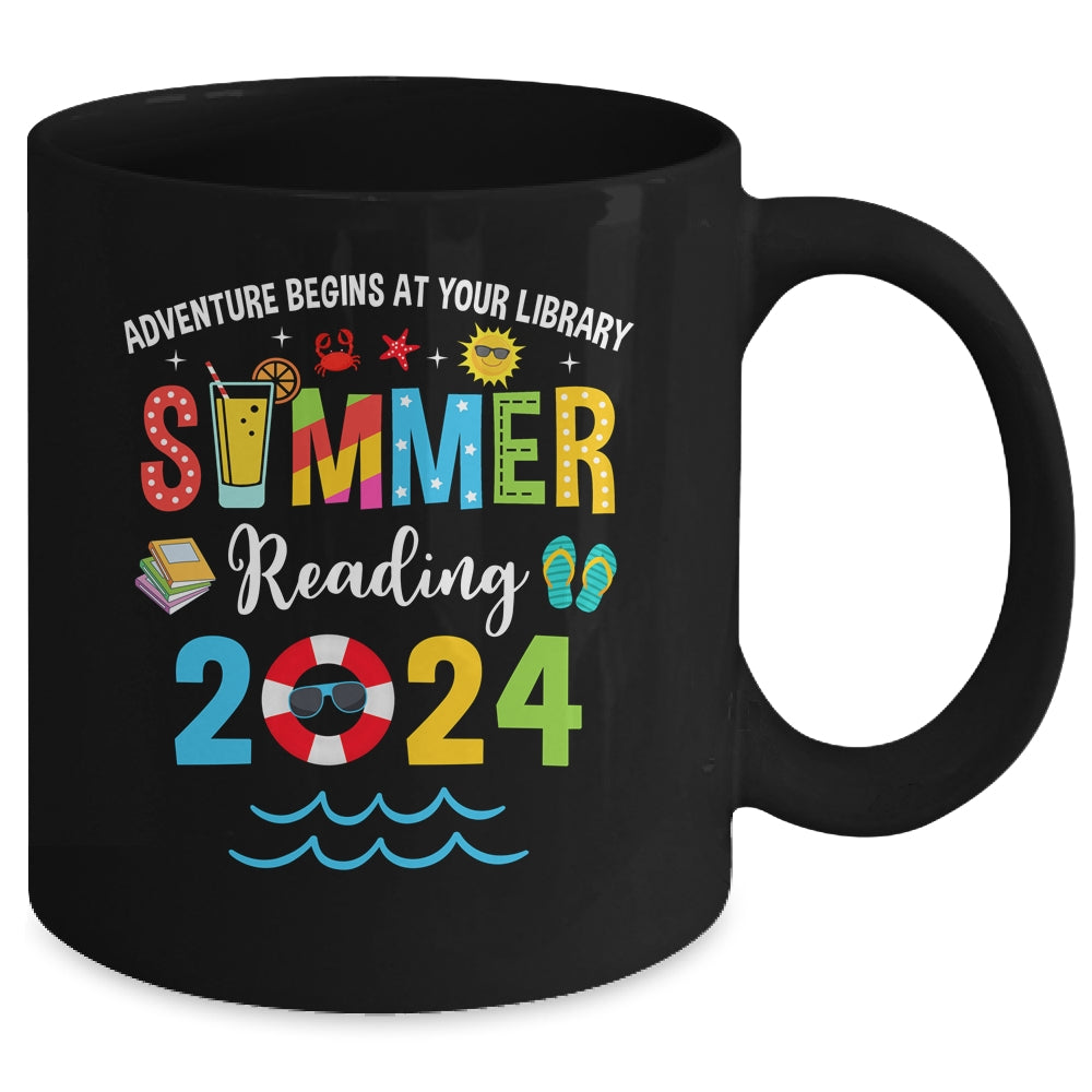 Adventure Begins At Your Library Summer Reading Program 2024 Mug | siriusteestore