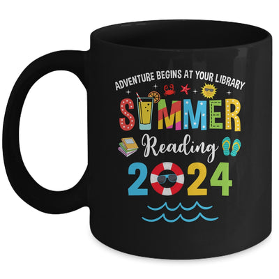 Adventure Begins At Your Library Summer Reading Program 2024 Mug | siriusteestore