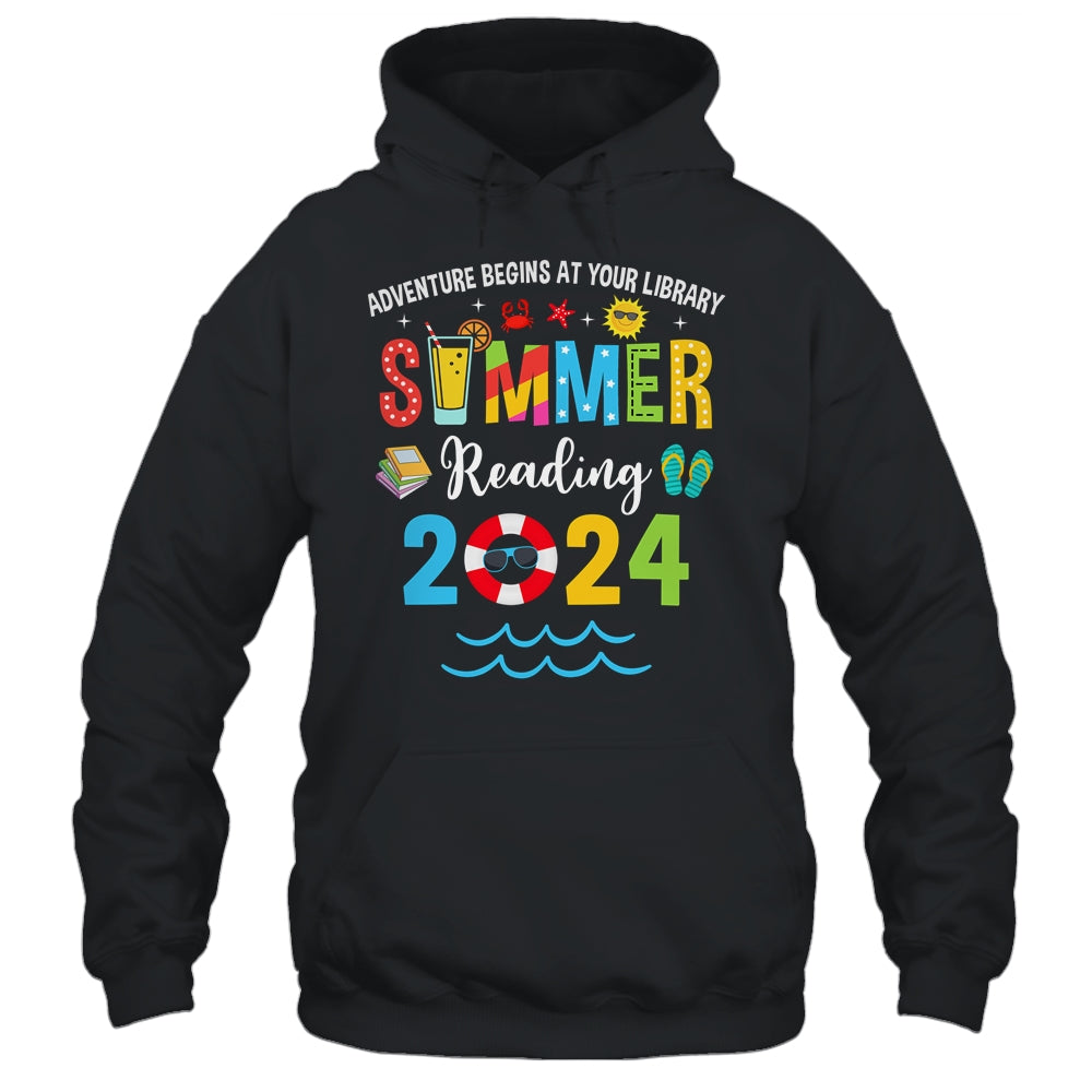 Adventure Begins At Your Library Summer Reading Program 2024 Shirt & Tank Top | siriusteestore