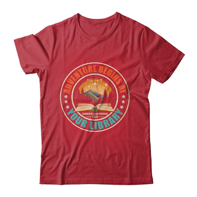 Adventure Begins Library Summer Reading Program 2026 Retro Shirt & Hoodie | siriusteestore