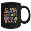 Advocate Support Empower Groovy Social Worker Graduation MSW Mug | siriusteestore